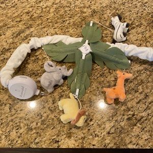 Safari/Jungle themed crib mobile